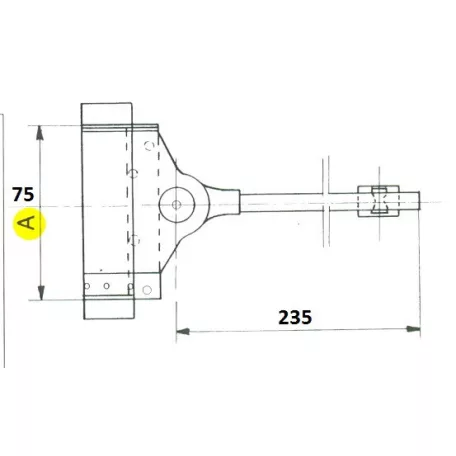 IBFM Ajtócsukó Kar Rugós 75 mm Nikkel N1