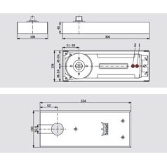 DORMA PADLÓCSUKÓ BTS 84 EN3 90'-OS RÖGZI 81210002