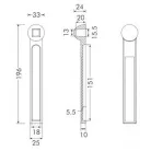 MAB Padlócs.Alsó Kar Réz Egy.185 mm Ac2,M100Kg