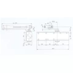 DORMA-KABA Összekötőelem Gsr, Gsr-Emf 9900064004200