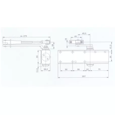 DORMA-KABA Összekötőelem Gsr, Gsr-Emf 9900064004200