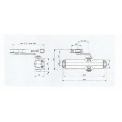DORMA AJTÓCSUKÓ TS COMPAKT S:2-4 FEHÉR 67010111
