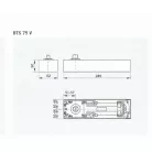 DORMA-KABA Padlócsukó Bts 75V F.N.Áll. 61701000