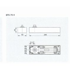 DORMA PADLÓCSUKÓ BTS 75V F.N.ÁLL. 61701000