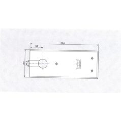 DORMA FEDLAP BTS 84 P.CSUKÓHOZ INOX 8410 46700022