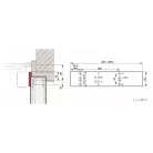 DORMA-KABA Szerelőlap Ts83 En3-6 Ezüst 38000101