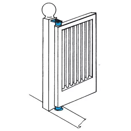 IBFM Kapu Forgáspont 45 mm Alsó+Felső345P+346P 838839P