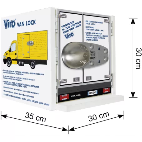 Furgon Zár Viro Van Lock 4222 Konténerekhez És Teherautókhoz 3 Kulcsos