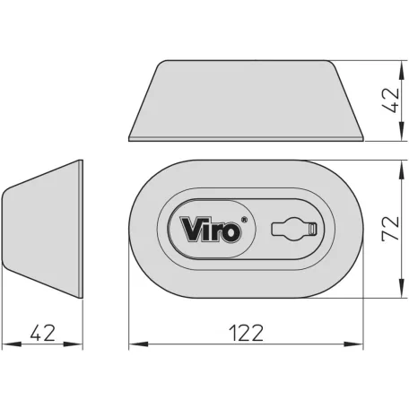 Furgon Zár Viro Van Lock Compact 4212 Speciális Zár Kisteherautókhoz 2 Kulcsos