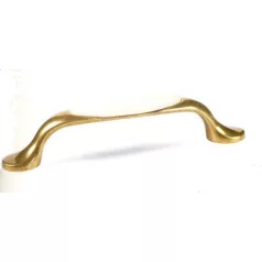 Bútorfogantyú Porcelán Fehér/Óréz Gipa 96mm 309009