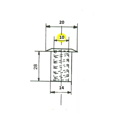 IBFM Porvédő Hüvely Tolózárhoz Réz 10-Es