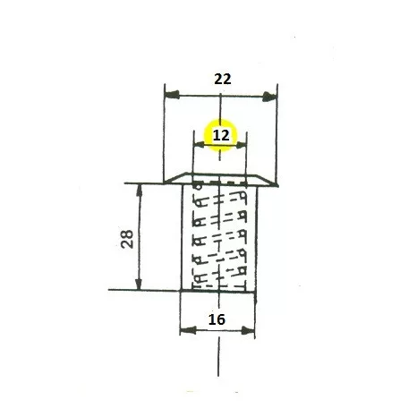 IBFM Porvédő Hüvely! Tolózárhoz Réz 12-Es