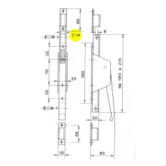 IBFM Ajtótolózár Kapuvárikétirányú Erösitett 430Tip.