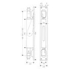 IBFM Ajtótolózár Sülly.Kétirányú 24 mm Horg. 422 Tip