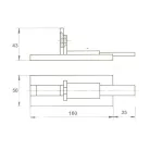 Épülettolózár+Ütk. 160 Lakatra Egyenes 