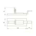 Épülettolózár+Ütk. 100 Lakatra Hajlít. .