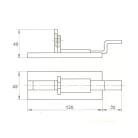 Épülettolózár+Ütk. 120 Lakatra Hajlít. 