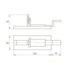Épülettolózár+Ütk. 140 Lakatra Hajlít. 
