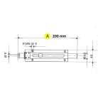 IBFM Épülettolózár 200 mm Lakatolh.Erős..38Tip
