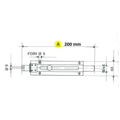 IBFM Épülettolózár 200 mm Lakatolh.Erős..38Tip