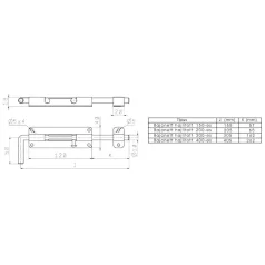 Bajonett Tolózár 400 Hosszú Tolokával 