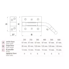 AMIG Bajonett Tolózár 400 Kapura 320,