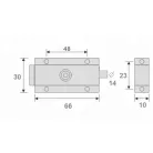 Ajtótolózár 80 mm Rugós Króm Htb716-90