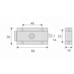 Ajtótolózár 80 mm Rugós Króm Htb716-90