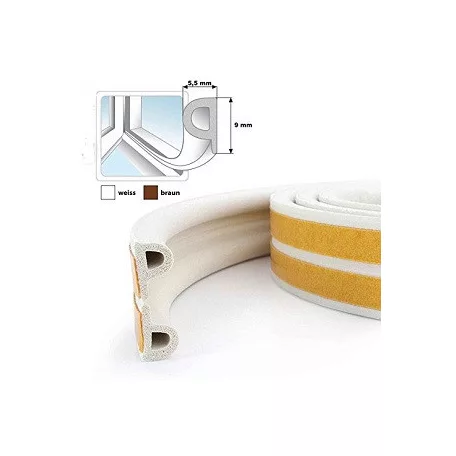 ISOFIX Szigetelő P Profil 100M Fehér Öntap. 48-6 Wh.