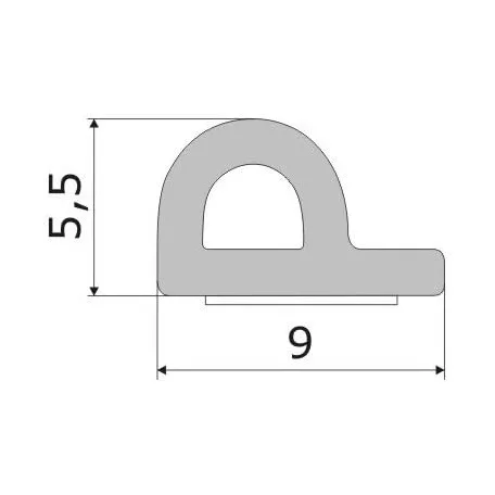 ISOFIX Szigetelő P Profil 100M Fehér Öntap. 48-6 Wh.