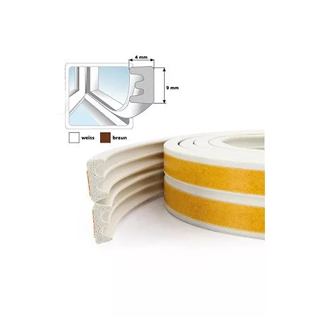 ISOFIX Szigetelő E Profil 150Fm Fehér Öntapadós 48-4 Wh. 