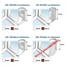 ISOFIX Szigetelő E Profil 150Fm Fehér Öntapadós 48-4 Wh. 
