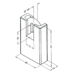ELZETT Lakat Acélházas 2055-H-53-Cr-2K