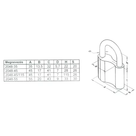 ELZETT Lakat 2048/45 mm 3K Réz Tutius