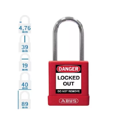ABUS Munkavédelmi Kizáró Lakat 74Bs/40 Piros Loto