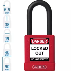 ABUS Munkavédelmi Kizáró Lakat 74/40 Piros Loto