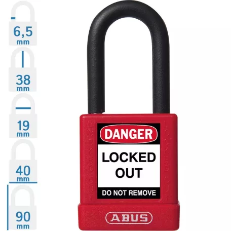 ABUS Munkavédelmi Kizáró Lakat 74/40 Piros Loto