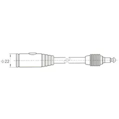 Kerékpárlakat Q8mm*55 cm Kulcsos Szines C124-8