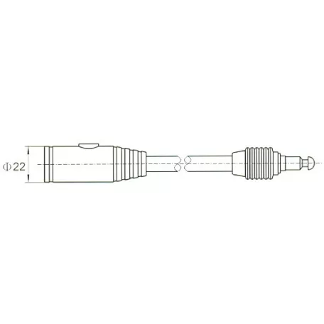 Kerékpárlakat Q8mm*55 cm Kulcsos Szines C124-8