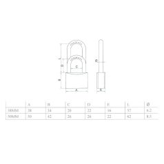 LAKAT 50 MM 365L FESTETT HOSSZÚ SIB KENGYELES