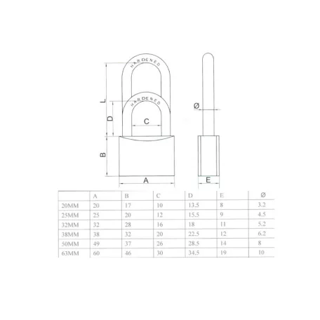 SIB Lakat 50 mm 265 Réz 