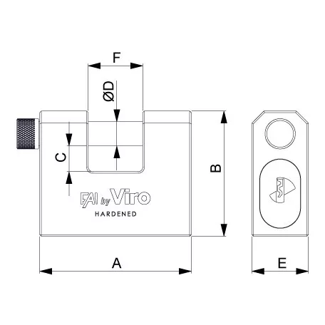 Lakat Egyenes Kengyel 3K Solid-One Viro 4044
