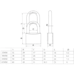 TRI-RHOMB Lakat 63 mm Ipnc Rezezett 