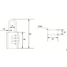 LAKAT RÉZ 3 SZÁMKOMB. 20MM CL213,B5200 BUNDCITY, 52-3A