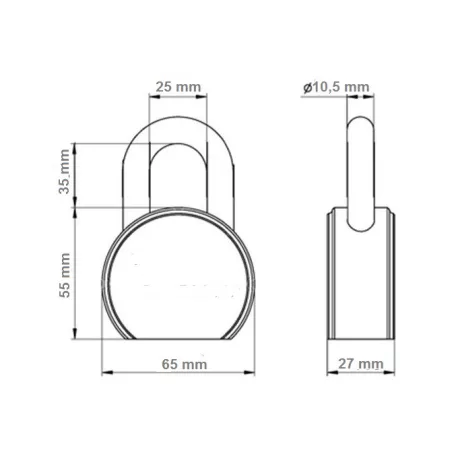 Lakat 65 mm Kerek , Acél 465R Bliszteres