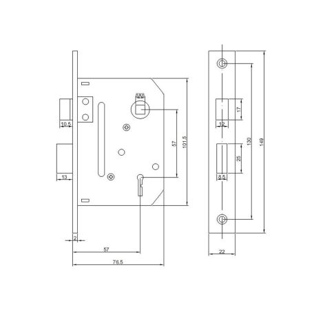 BEVÉSŐ ZÁR +KILINCS GARNITÚRAGRÁCIA 910/55/260