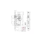 ELZETT Bevésőzár Kly. 50/72 mm Zamek Mp Univ Xm10328150100