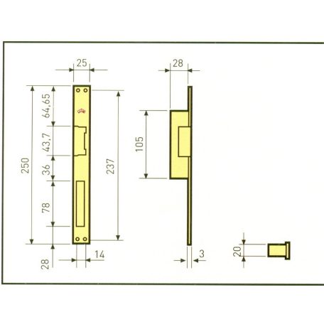 ELEKTROMOS ZÁR HOSSZÚ JIS 832-902X 6-12V.AC/DC ROZSDAMENTES