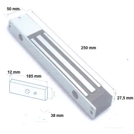 Síkmágnes Rátét 280Kg 12/24V Dc Jis1820 Sm-280Leda