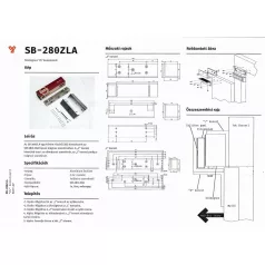 Konzol Sm-280Leda Síkmágneshez  Sb-280Zla